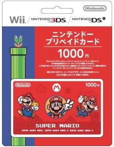 Nintendo eShop Card 1000 Japon Super Mario
